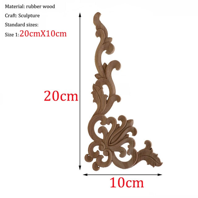 Wooden Carved Corner Furniture Embellishments
