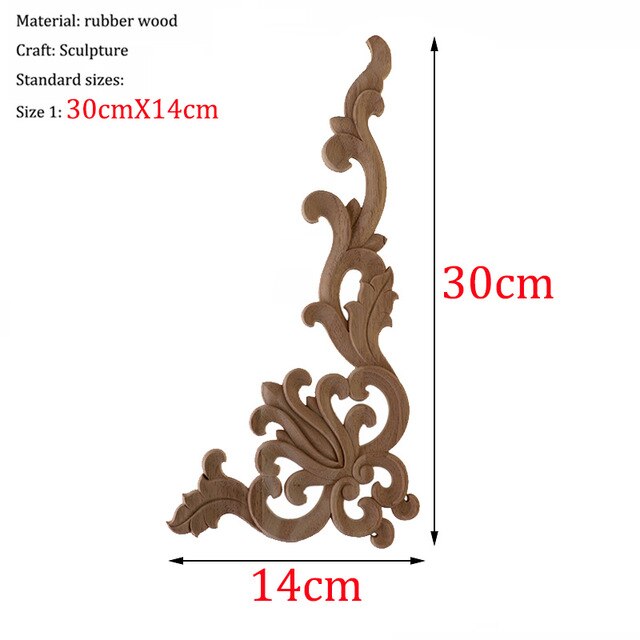 Wooden Carved Corner Furniture Embellishments