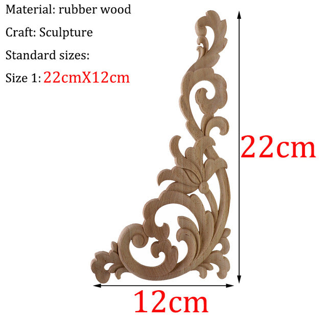 Wooden Carved Corner Furniture Embellishments