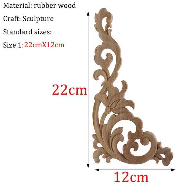 Wooden Carved Corner Furniture Embellishments