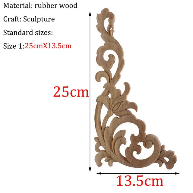 Wooden Carved Corner Furniture Embellishments