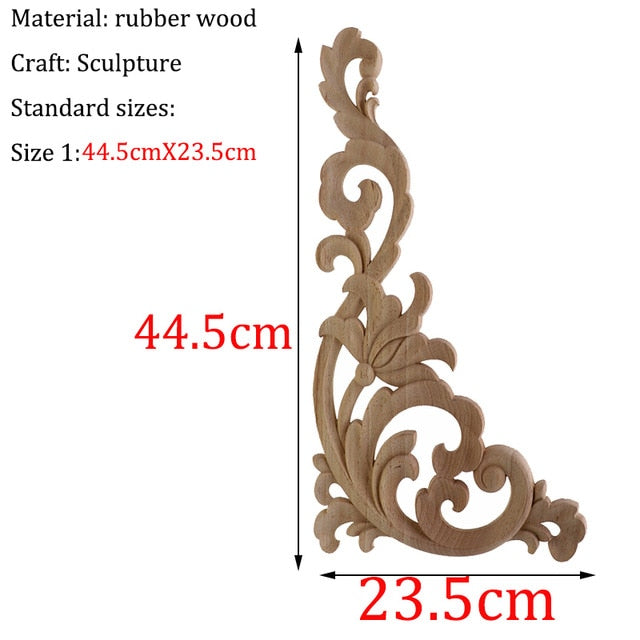 Wooden Carved Corner Furniture Embellishments