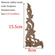 Wooden Carved Corner Furniture Embellishments