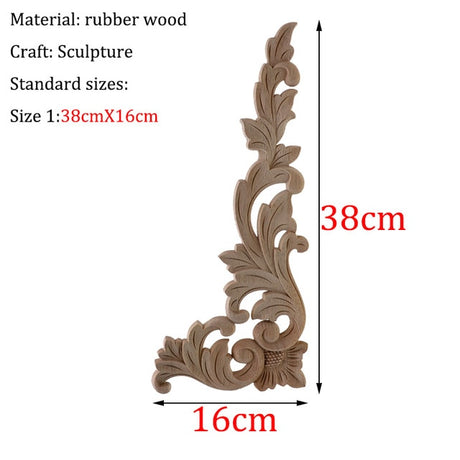 Wooden Carved Corner Furniture Embellishments