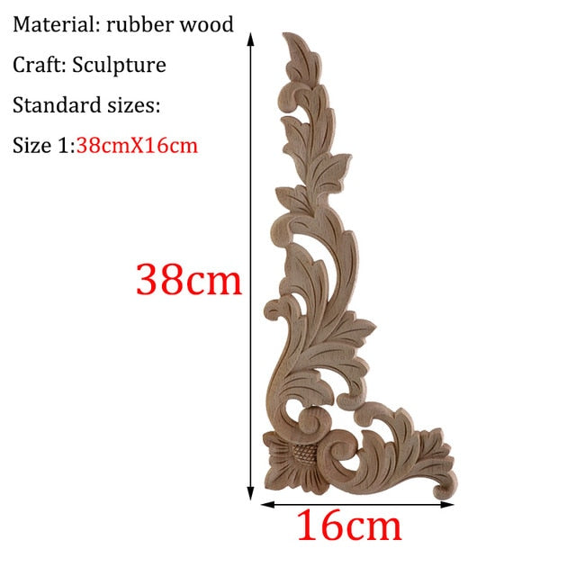 Wooden Carved Corner Furniture Embellishments