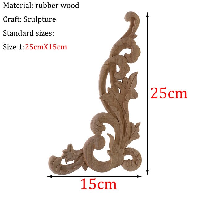 Wooden Carved Corner Furniture Embellishments