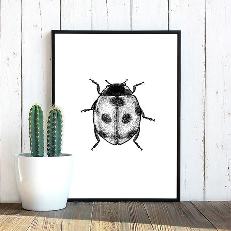 Woodland Animal Room Decor Canvas Wall Art Insects Bugs Illustrations Dragon Fly Bee Beetle Butterfly Black and White Home Decor | Woodland Gatherer | Australian Online Store | Gifts & Treasures | Special Occasions & Everyday Fun | Boho Life | Whimsical Treats | Jewellery | Fashion | Crafting DYI | Stationery | Boho Festival Fashion 