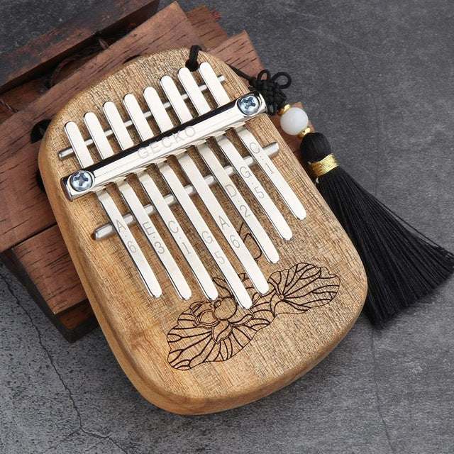 8 Key Mini Kalimba Camphor Wood or Mahogany Musical Instrument
