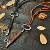 The Key to the Cabin in the Woods Leather Necklace