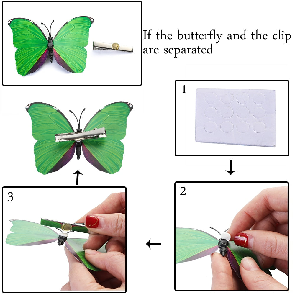 Woodland Dryad Butterfly Hairclips