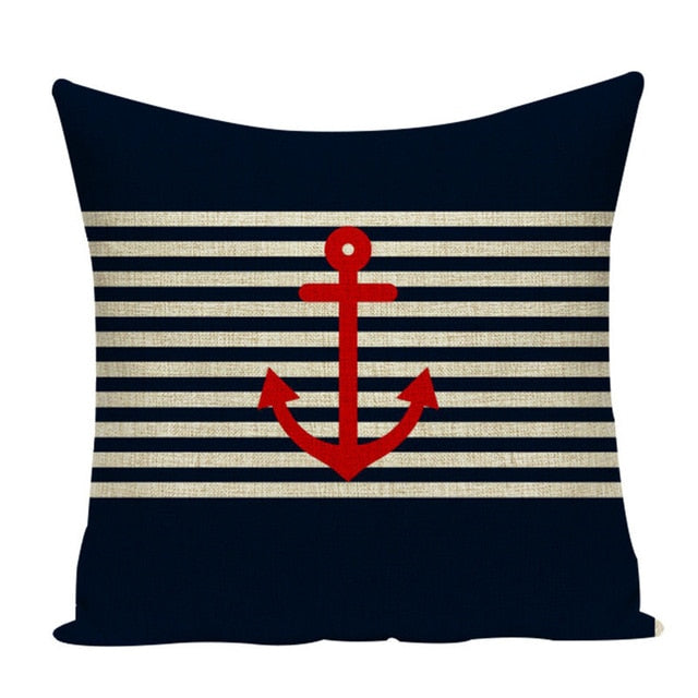 Sea Blue Nautical Cushion Covers Home Decor 21 Variations