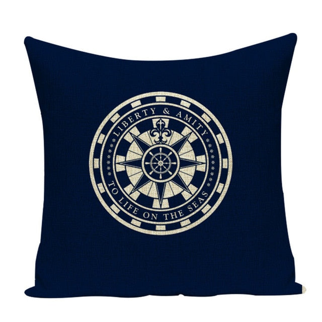 Sea Blue Nautical Cushion Covers Home Decor 21 Variations
