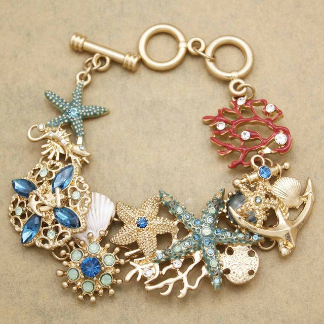 Mermaid Charm Bracelet Pins Brooches Earrings Jewellery Fashion Online Gift Store | Woodland Gatherer | Australian Online Store | Gifts & Treasures | Special Occasions & Everyday Fun | Boho Life | Whimsical Treats | Jewellery | Fashion | Crafting DYI | Stationery | Boho Festival Fashion 