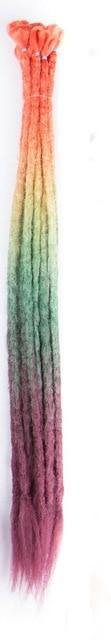 Goddess Dreadlocks | Crocheted Synthetic Hair | 5 Strands | Many colours - Woodland Gatherer