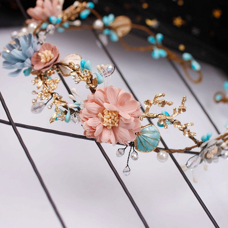 Floral Crown Flower Headband Woodland Gatherer - Australian Online Shop - Whimsy & Wonder - Imaginative Play - Gifts - Fashion - DIY Crafts - Special Occasions & Everyday Fun