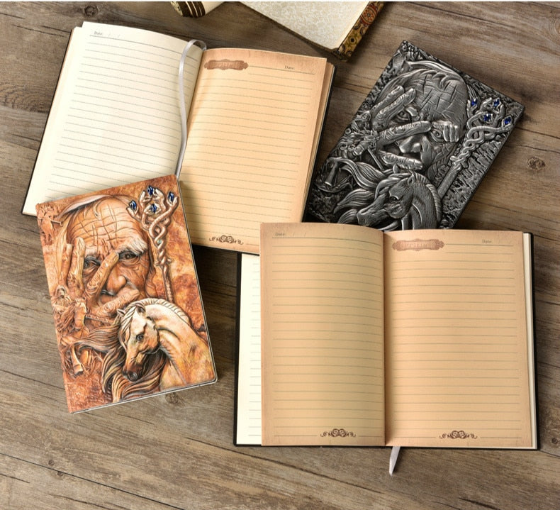 Embossed Leather Books Faux Leather Australian NZ Online Shopping Gifts  | Woodland Gatherer | Australian Online Store | Gifts & Treasures | Special Occasions & Everyday Fun | Boho Life | Whimsical Treats | Jewellery | Fashion | Crafting DYI | Stationery | Boho Festival Fashion 