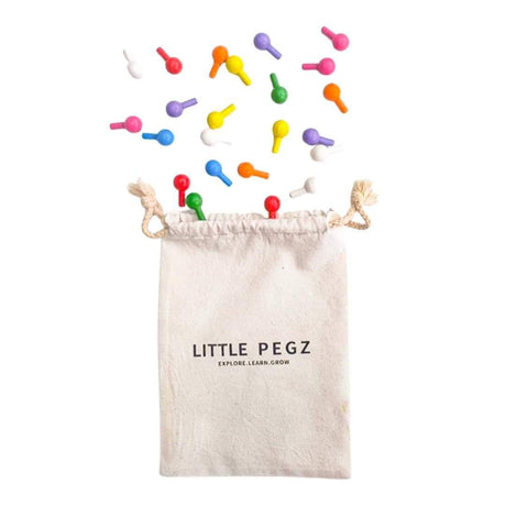 Little Pegs Rainbow Peg Boards | Australian Early Educational Toys - Woodland Gatherer